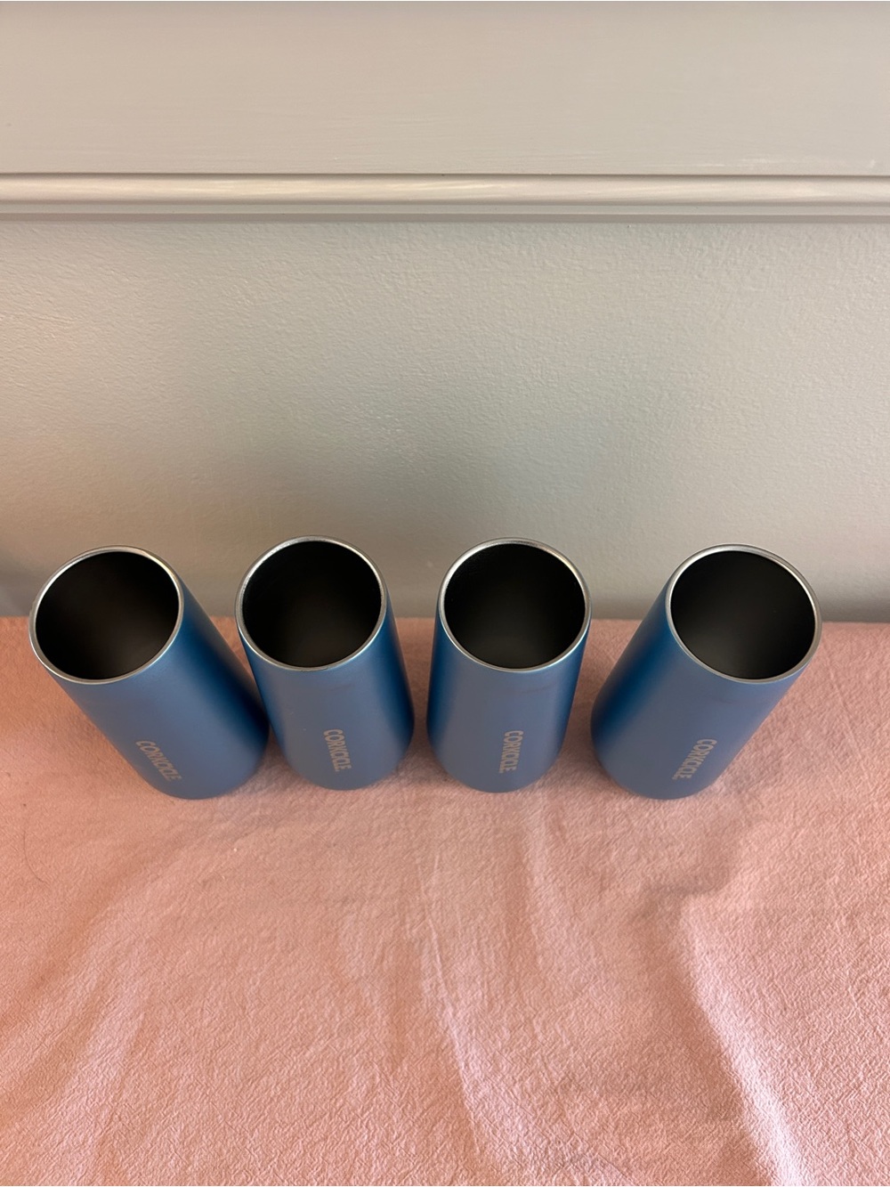 Corkcicle Blue Stainless Stemless Tumblers - Set of 4 - Picture 5 of 5